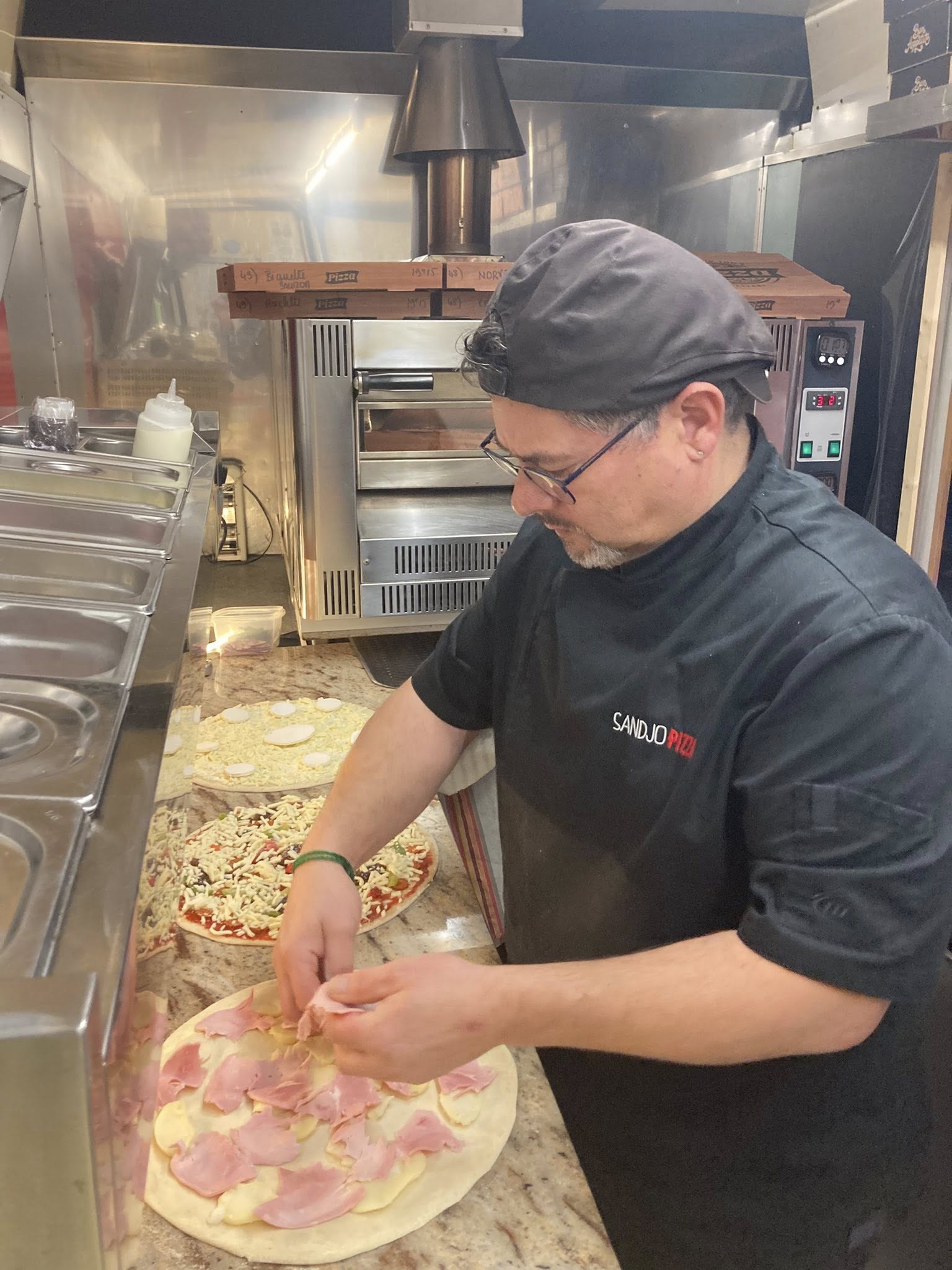 Préparation pizza